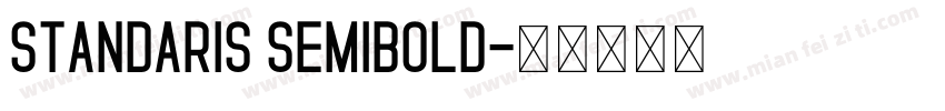 Standaris Semibold字体转换